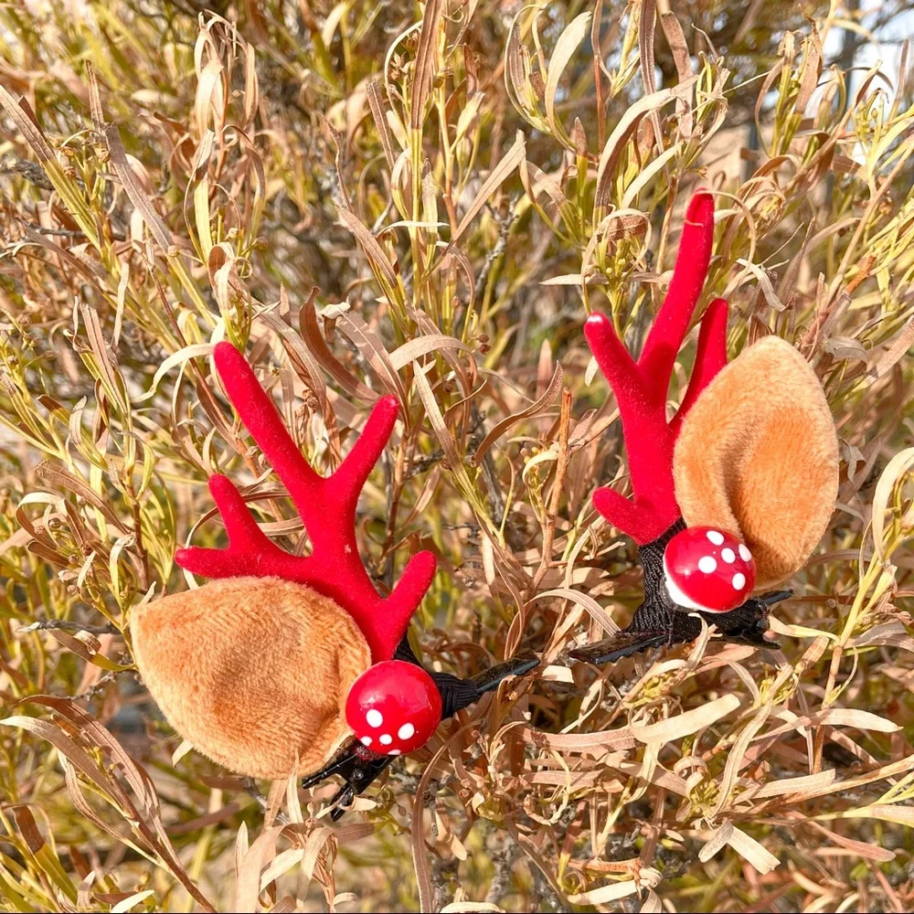 Halloween & Christmas Deer Hair Clip‎ Handmade